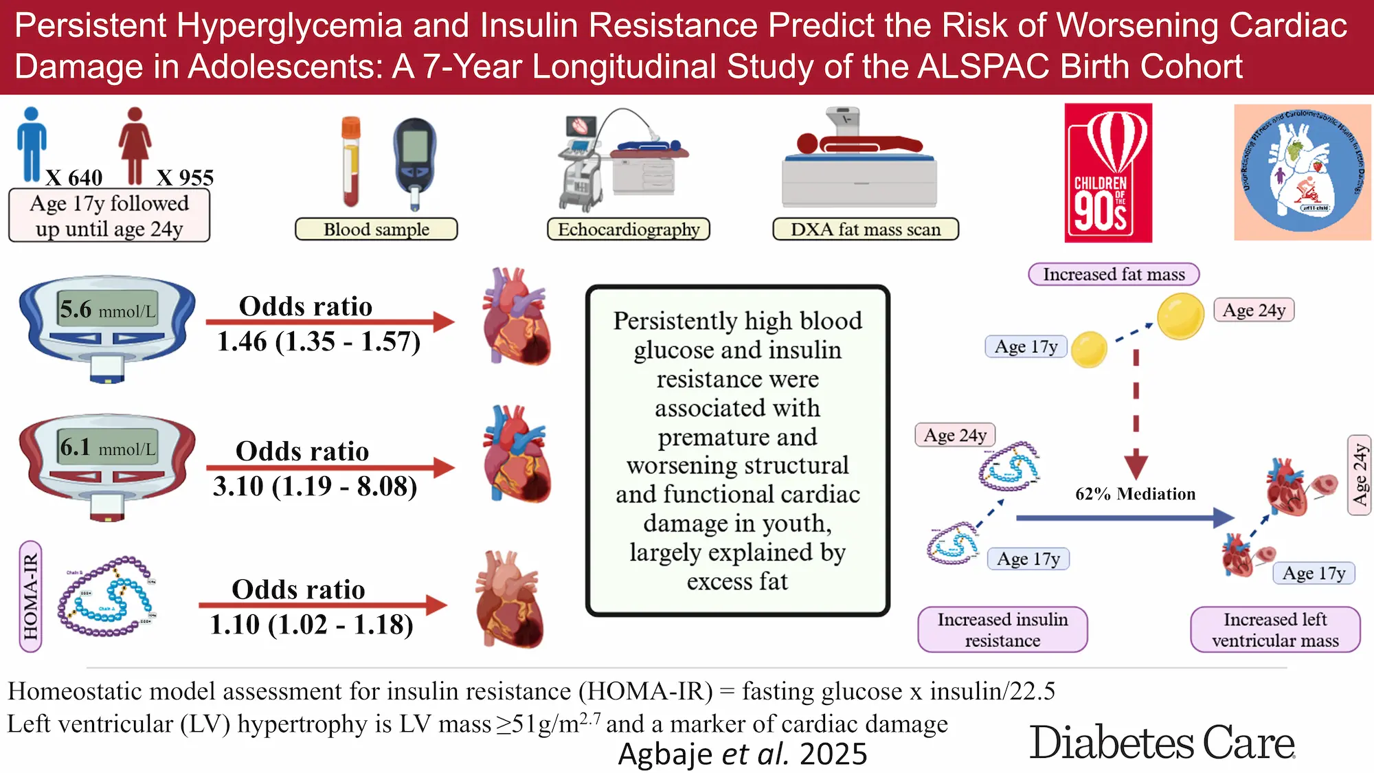 High blood sugar in adolescence tripled the risk of premature heart damage