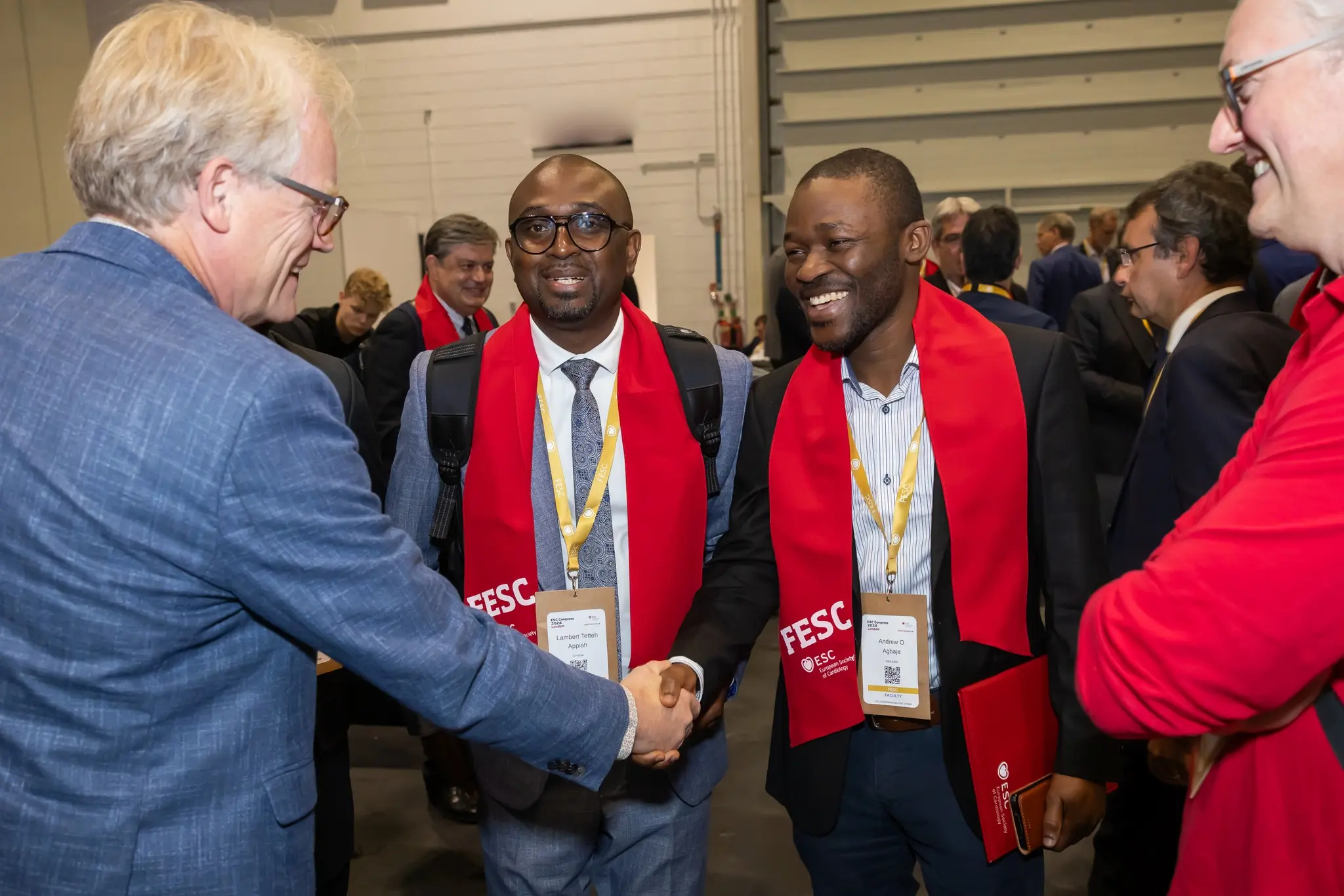 Prof. Andrew Agbaje at FESC Induction, ExCeL London 2024